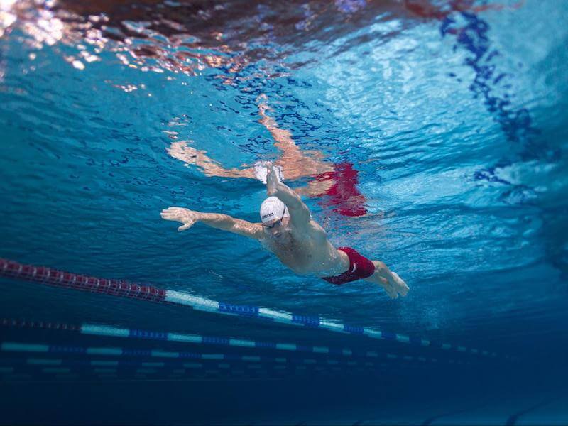 Underwater shot of a swimmer
